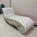 โซฟา Bed (Daybed) หลังขมวด ดึงกระดุมคริสตัล หุ้มผ้ากำมะหยี่ (ตัว หนัง/ผ้า มีให้เลือกหลายเฉดสี) 